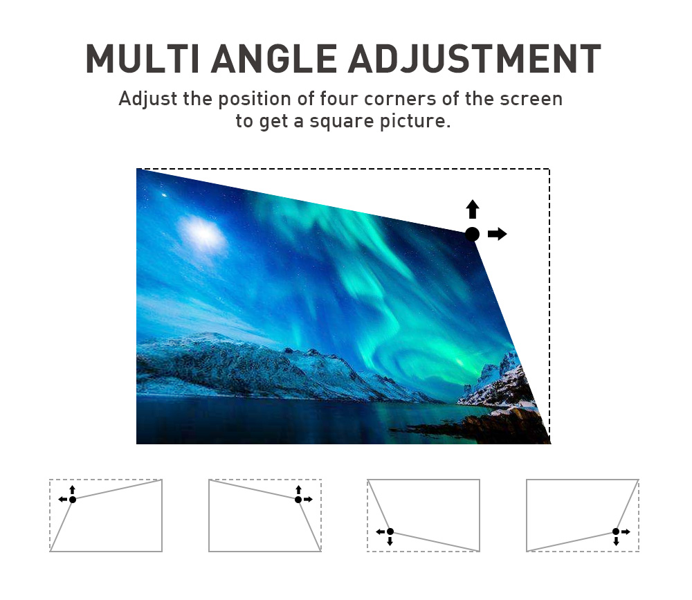 2022 Popular Portable 3D Mobile Phone DLP Projector 3D BT WIFI 4K Mini Projector for Home/Office
