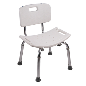 La FDA de baño blanco Silla de ducha baño silla altura ajustable de aluminio para ancianos y discapacitados La FDA de baño blanco Silla de ducha baño silla altura ajustable de aluminio para ancianos y discapacitados
