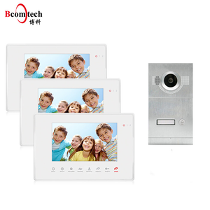 Hot offer 4 wire video door phone 110 degree wide angle camera outdoor unit max. support 4pcs indoor monitor