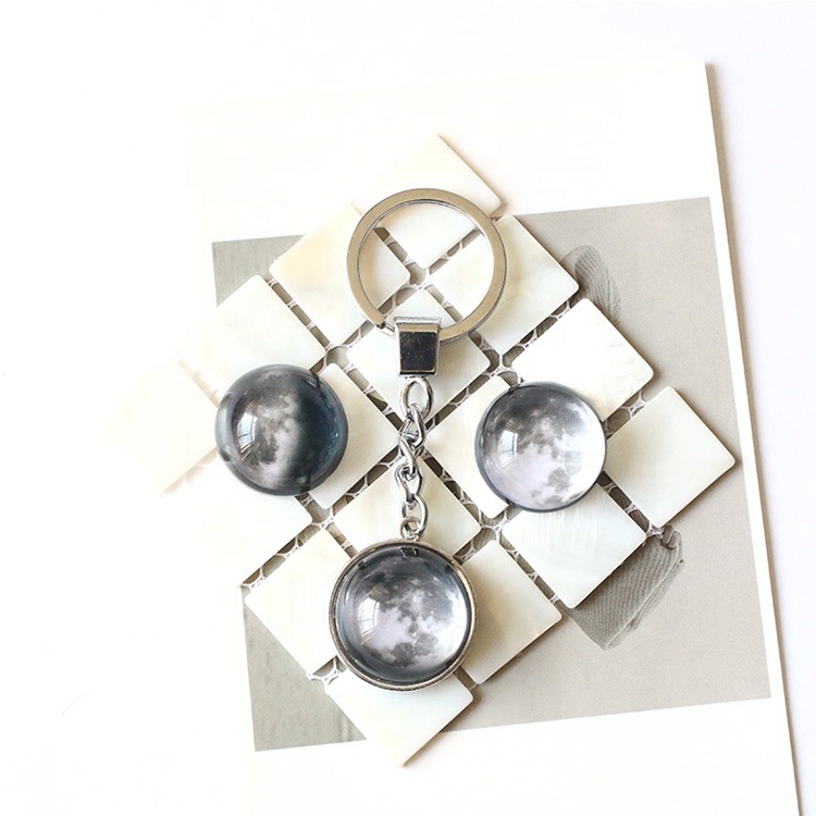 QIYUE Новое поступление пользовательские фото световой Луна звездное небо полушарии кристаллического стекла