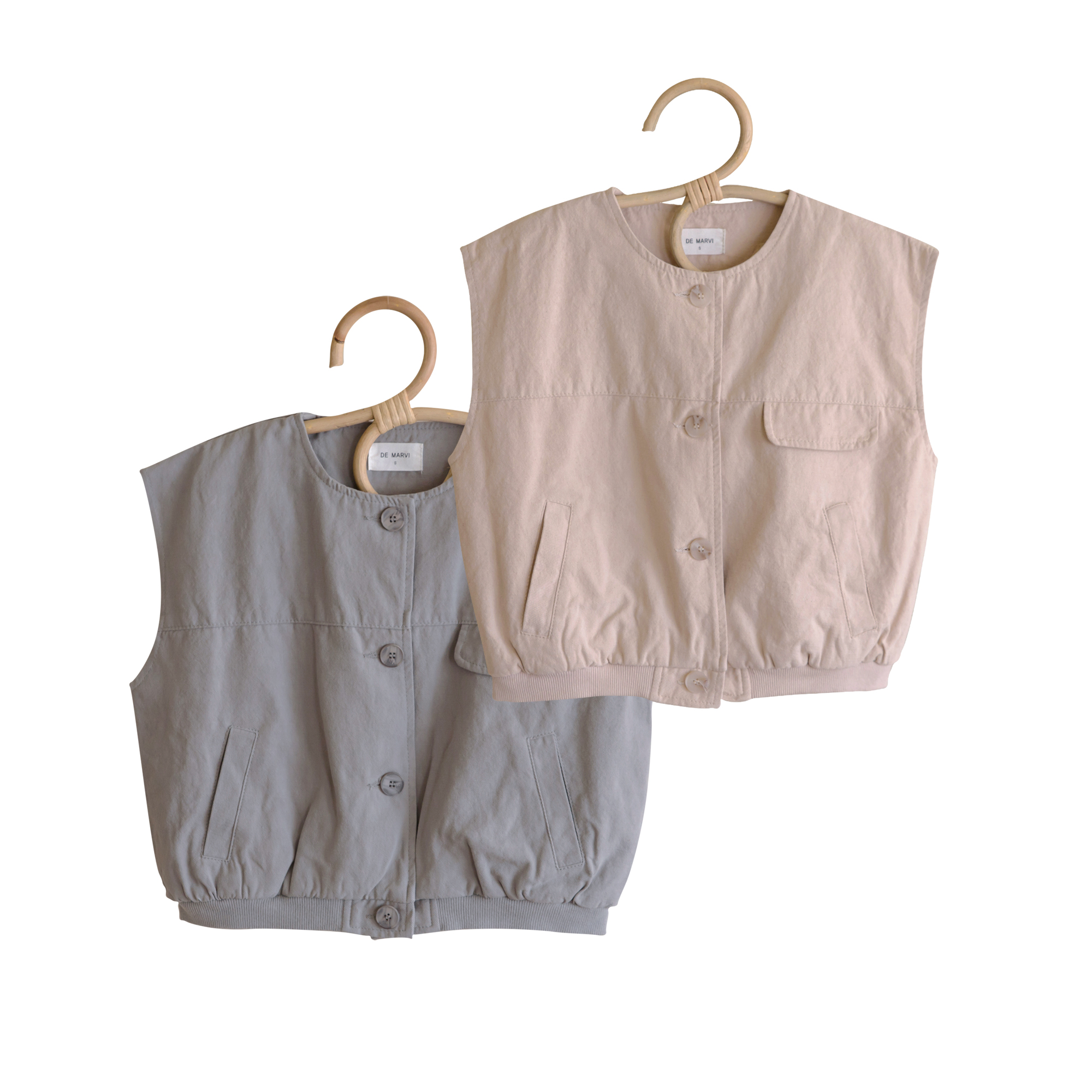 DE MARVI для девочек и мальчиков, весенний хлопковый жилет на пуговицах с карманами для малышей, детская одежда высокого качества, оптовая продажа, Сделано в Корее
