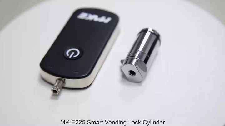 MK-E225 Battery Free Passive Lock Bluetooths Electronic Lock Cylinder with  Smart Key for ATM Vending Machine Cash Box Lock