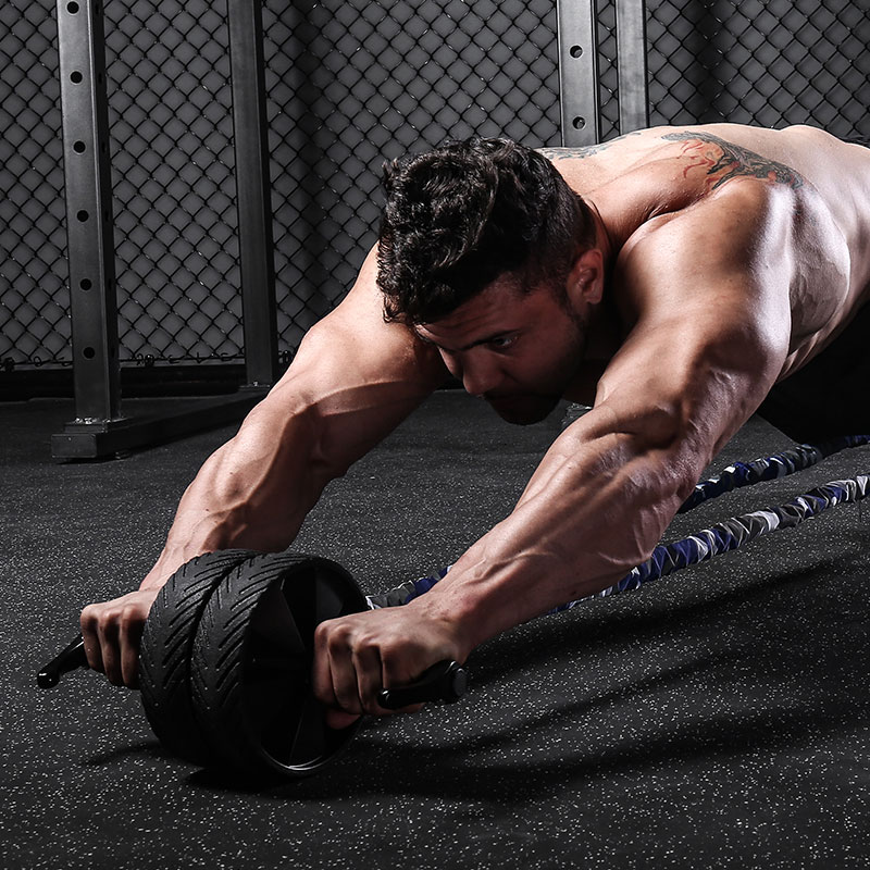 INNSTAR, тренировочный тренажер для живота, НАБОР РОЛИКОВ AB с рукояткой, наколенник для АБС