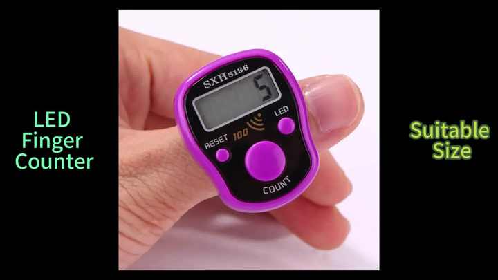 SXH5136 LED Light Finger Counter - Muslims Praying Beads