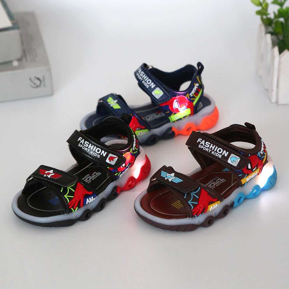 Высококачественная модная летняя нескользящая обувь; Детская обувь; Детские сандалии; Пляжная обувь для бега