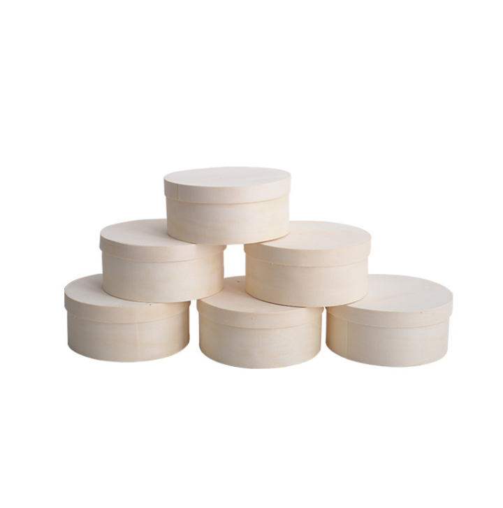 Легкая круглая многоразовая деревянная коробка для выпечки крема, французского сыра, мусса, упаковки для торта с крышкой