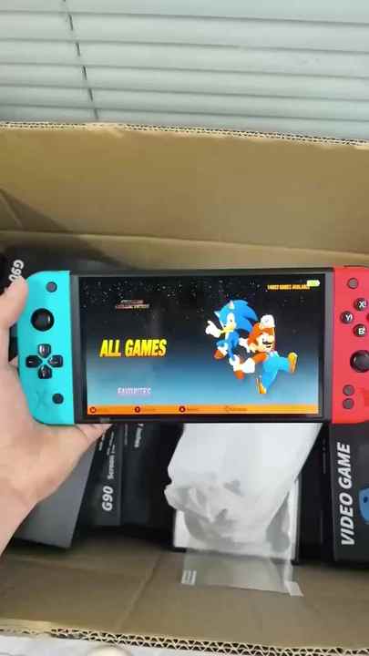 G90ハンドヘルドビデオゲームコンソールクラシック7インチHDスクリーン