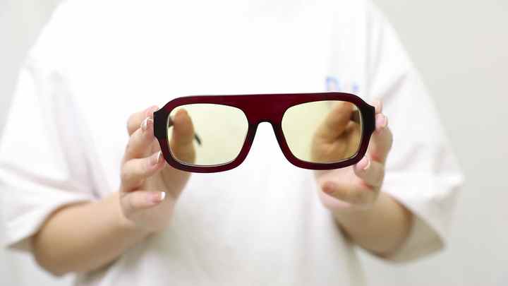 Wholesale Acetate Oversized Transparent Frame Sunglasses