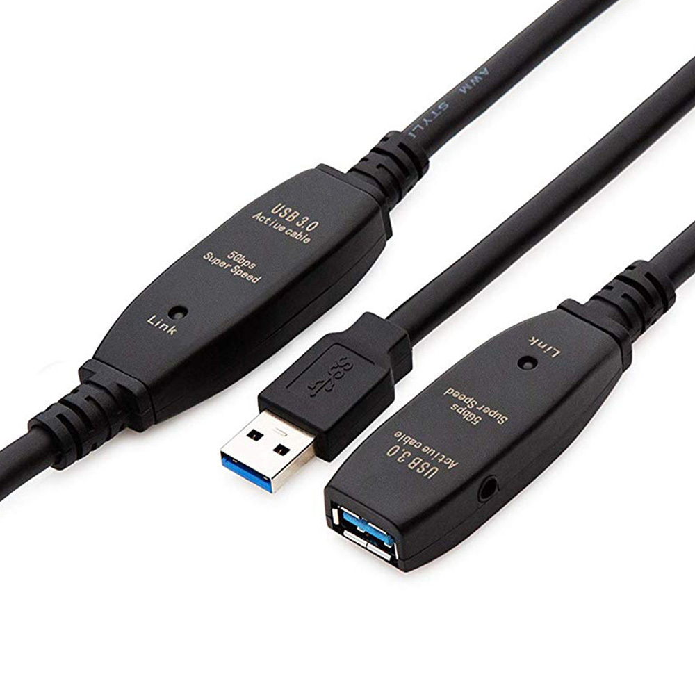 Активный Удлинительный кабель XANUAN USB 3,0, 10 м, штекер-гнездо, ретранслятор, шнур для принтера Oculus Xbox PS4 USB