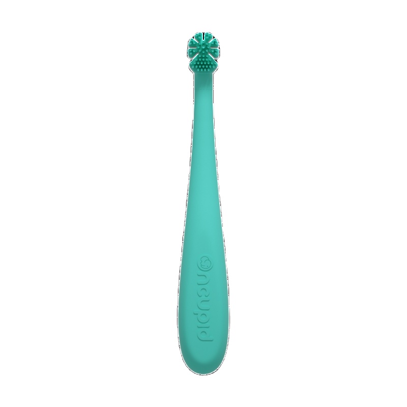 Wholesale customized good quality silicone baby toothbrush