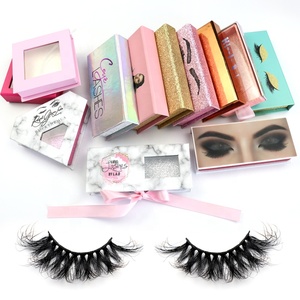 Wholesale faux mink eyelashes eyelash packaging box, real faux mink custom eyelash packaging, 3d private label eyelash packaging