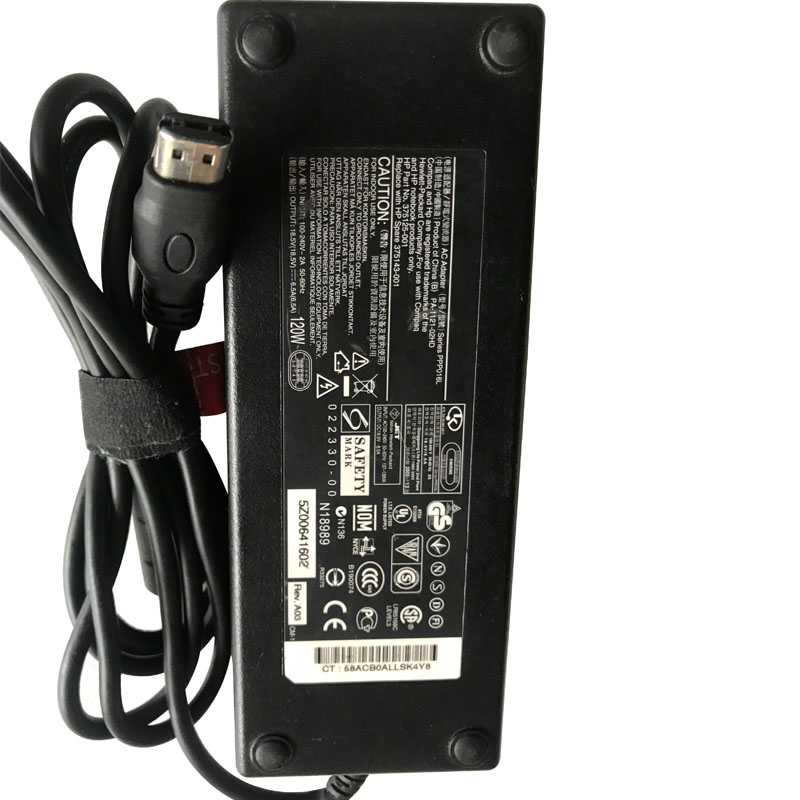 New Genuine HP Pavilion Campaq 120 Watt AC Adapter 18.5V 6.5A HP-OW121F13 PA-1121-12H