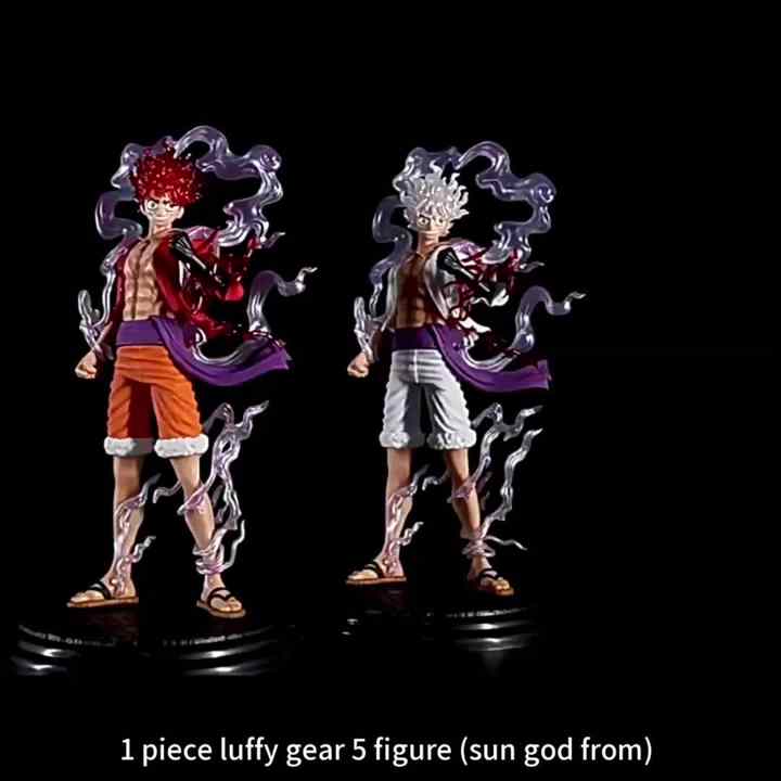 Wholesale Anime 1 Piece 21cm Monkey D Luffy Gear 5 Sun God Cartoon Anime  Statue PVC Action Figure Model
