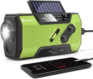 ultramodern portable radio with solar funtion with audible sound