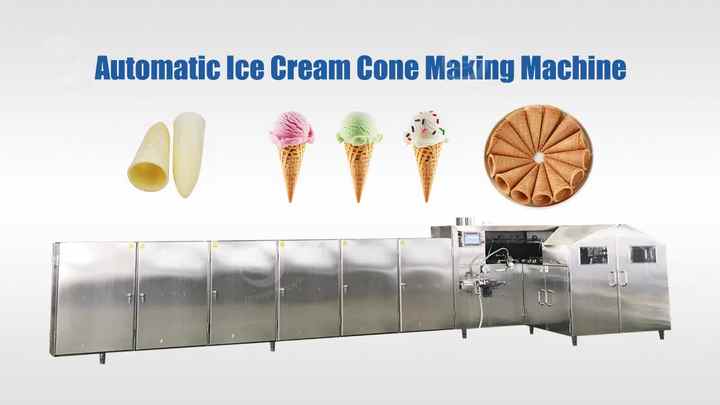 多機能ワッフルコーンローラーアイスクリームコーンビスケット製造機