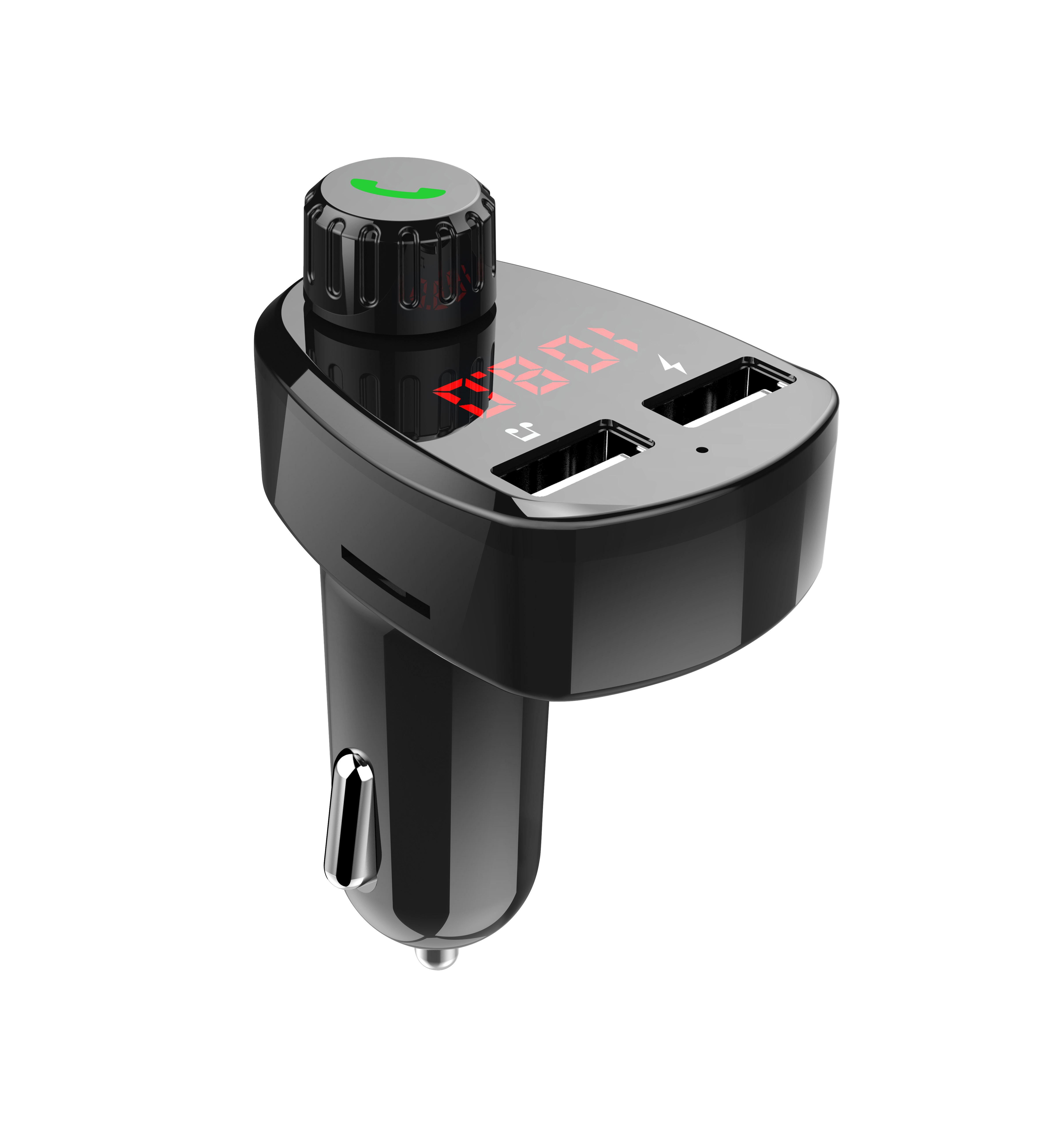 1a双usb端口tf卡mp3播放器无线广播适配器蓝牙fm发射器