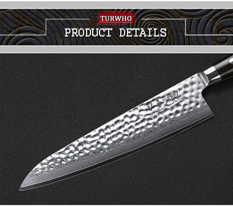 Hi-Performance Damascus Steel Kitchen Knife Japanese Chef's Knife Gyuto