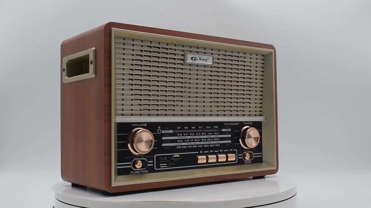 Portable Wireless Speaker - Vintage Radio with Bluetooth