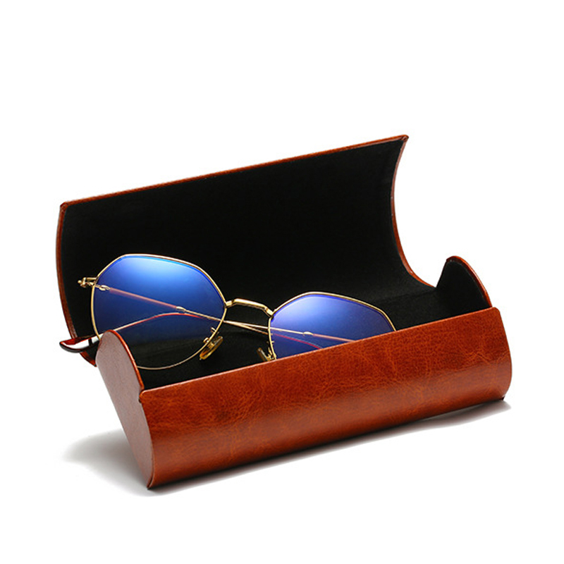 Opptical Óculos De Sol Caixa De Óculos de Casos Com Material de Couro da Aleta