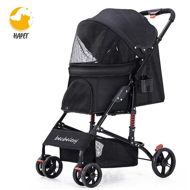 Коляска для домашних животных, плюшевая подстилка на молнии, для одиночных или других собак и кошек, в комплекте большая