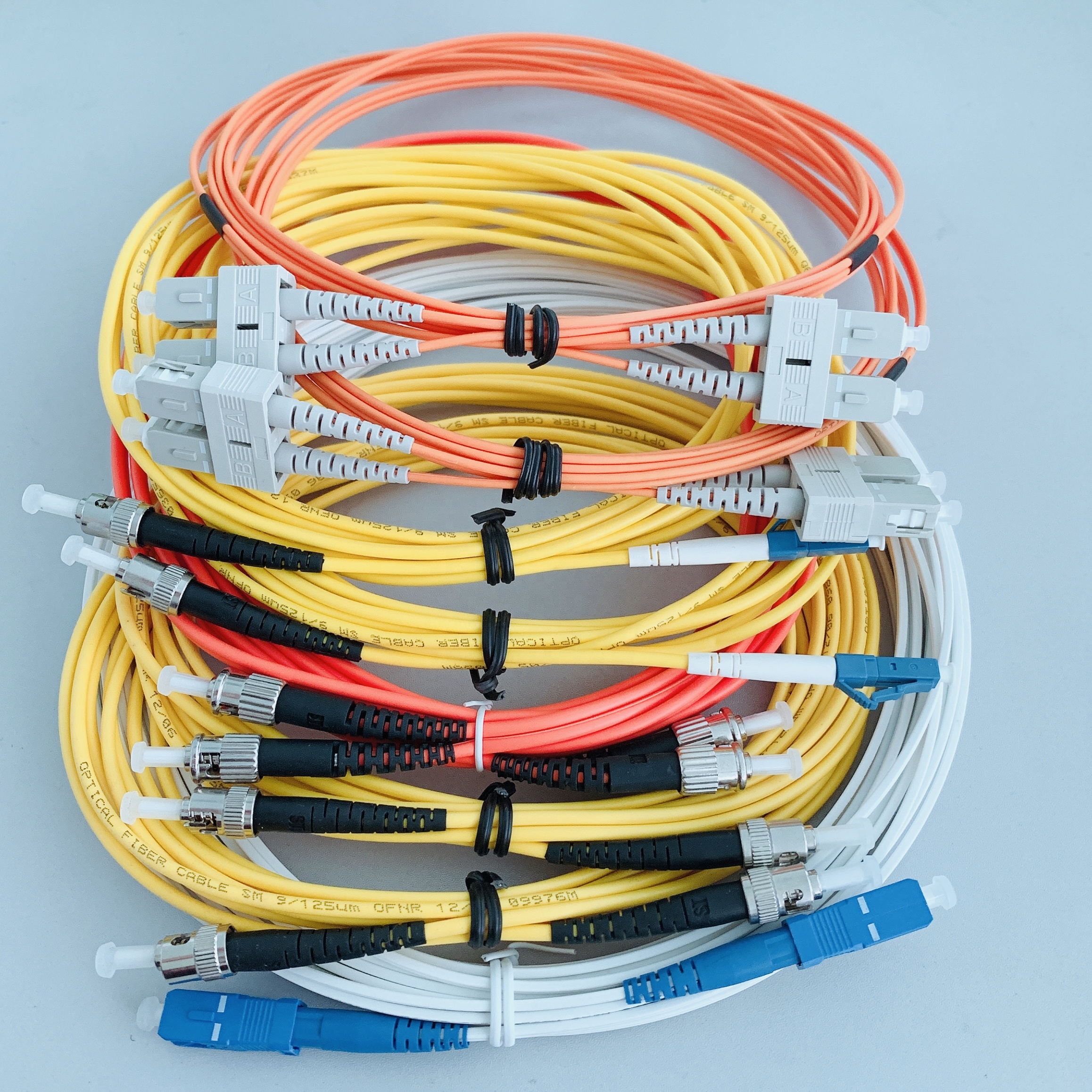 200M Outdoor Field Fiber Patch Cord LC to LC LC-LC SM 9//125 Duplex DHL Free