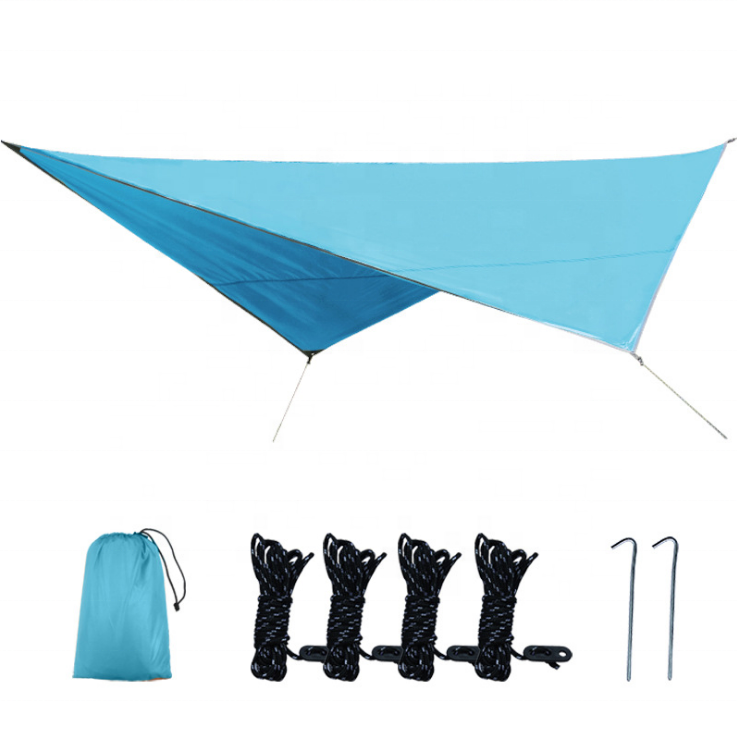 Водонепроницаемый брезент для кемпинга, Солнцезащитный наружный тент для кемпинга, путешествий, портативный солнцезащитный козырек для пляжа