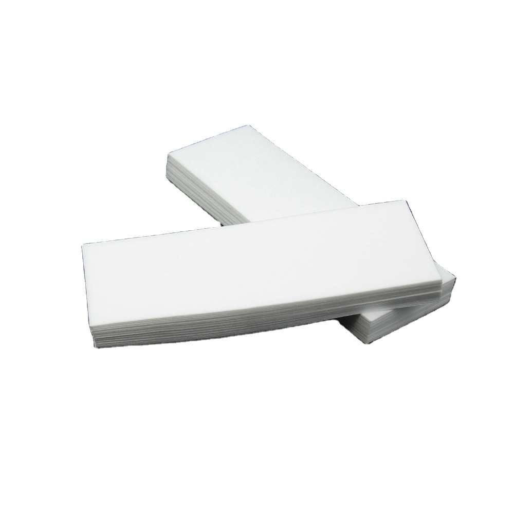 Spunlace nonwoven hair wax strip