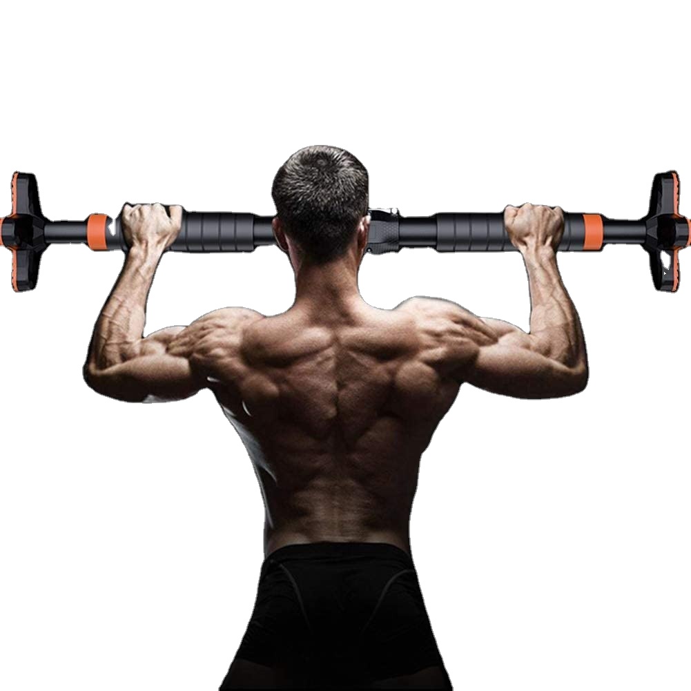 Главная Дверь упражнения бар регулируемый портативный тренировочный бар без установка с помощью винтов подтягивание бар