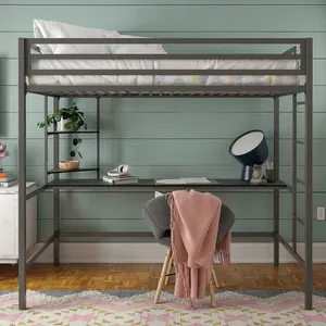 Buy Refined Metal Bunk Bed With Desk At Enticing Discounts Alibaba Com