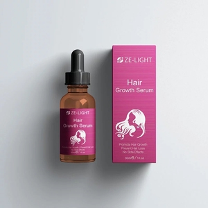 Ze Light OEM Natural Smoothing Human Fast Hair Loss Serum Oil Women Private Label Organic Hair Growth Serum