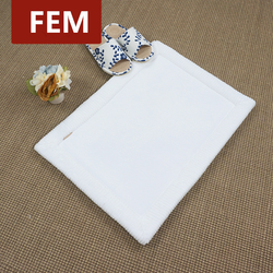 Wuxi factory direct high-end space memory sponge coral cashmere corduroy package edge bathroom bath mat