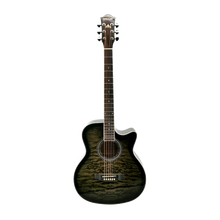 New style hot selling musical instruments 40 inches 6string black acoustic guitar made in china