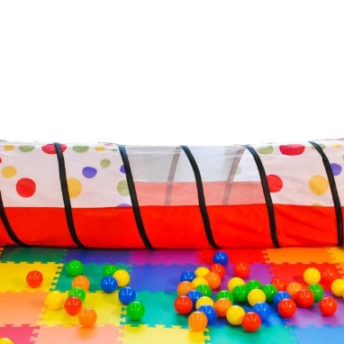 Jumbo Polka Dot Development Crawl Play Tunnel /Children's Exploration Tunnel/Pop up easy folding kids tunnel tent