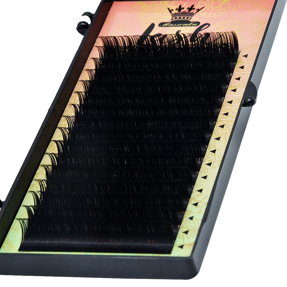 Ресницы для наращивания MASSCAKU, натуральные ресницы для наращивания, 0,05 мм