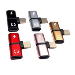 2 em 1 adaptador Duplo 8pin carga de áudio fone de ouvido adaptador dongle para iphone 7 8X11
