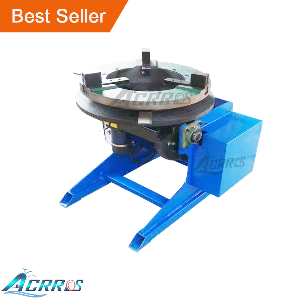 Posicionador de soldagem 300 kg 0-100 posicionamento de tempo giratório para máquina de trabalho de tubulação de soldagem com mandril de 300mm