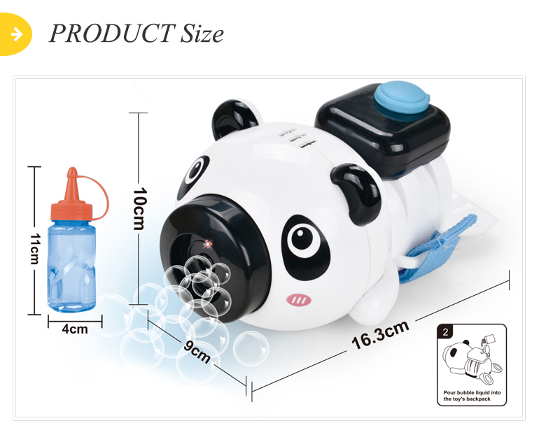 Electric LED music pink pig watch maker gun bubbles kids toys