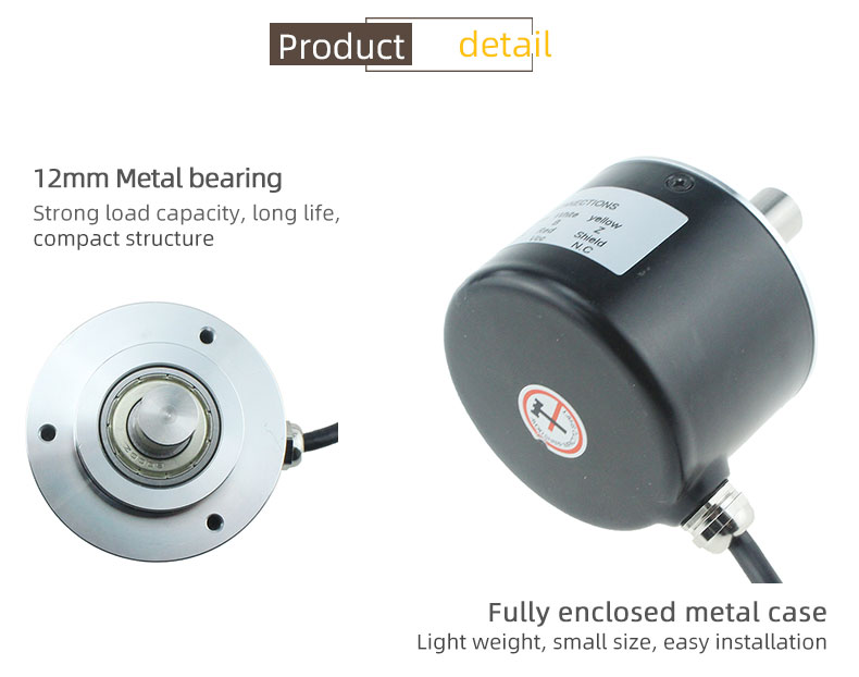 YUMO ISC5812-001G-1024BZ1-5-30F Mã Hóa Bộ Mã Hóa Trục Rắn Quay Quang Học Gia Tăng Đầu Ra Kéo Đẩy