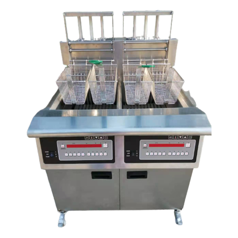 Коммерческая открытая фритюрница, вертикальные электрические и газовые фритюрницы, 4 корзины