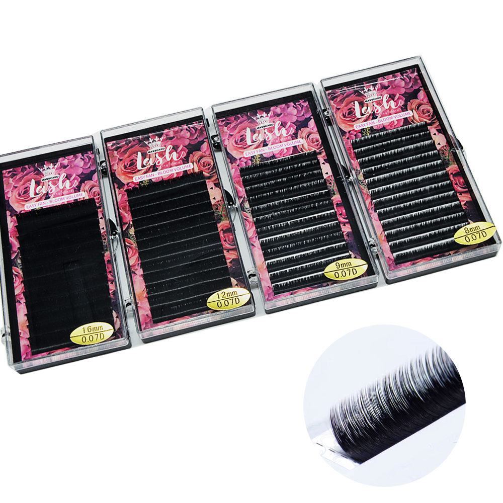 Masscaku наращивание ресниц одну секунду Авто вентиляторы, ненатуральные искусственные лепестки течет легко раздувает из искусственной норки глубокий черные ресницы