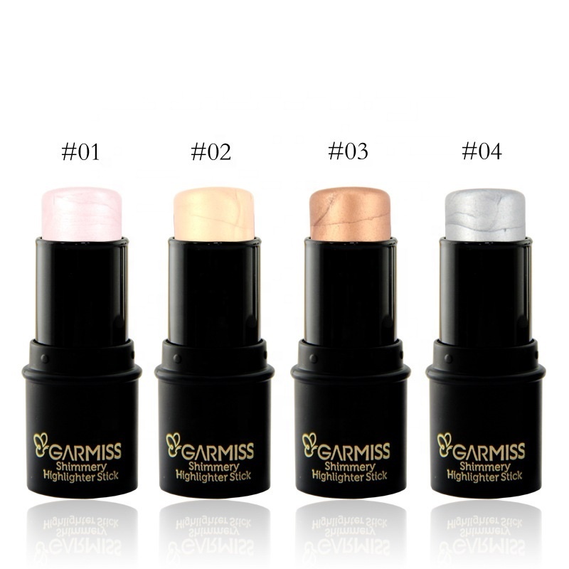 Factory direct sale 4 color highlighter contouring bar Facial 3D brightening and highlighter stick