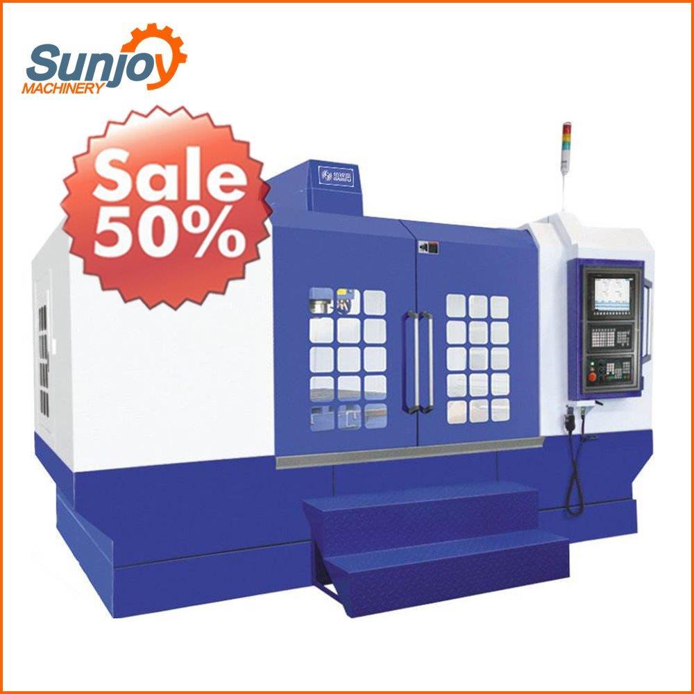 5 axis CNC moving column gantry aluminium profile solid wood heavy milling machining center aluminum for wooden door fan  Sunjoy
