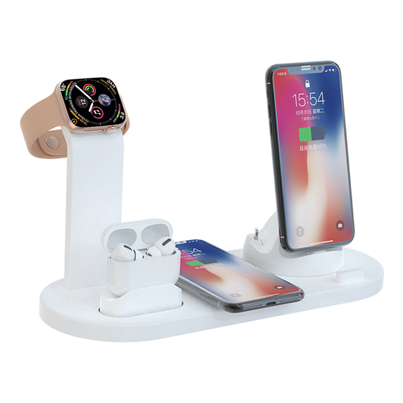 3 in 1 wireless charger pad mobile phone wireless charger dock charging stand for iphone 11,for airpods pro,for apple watch