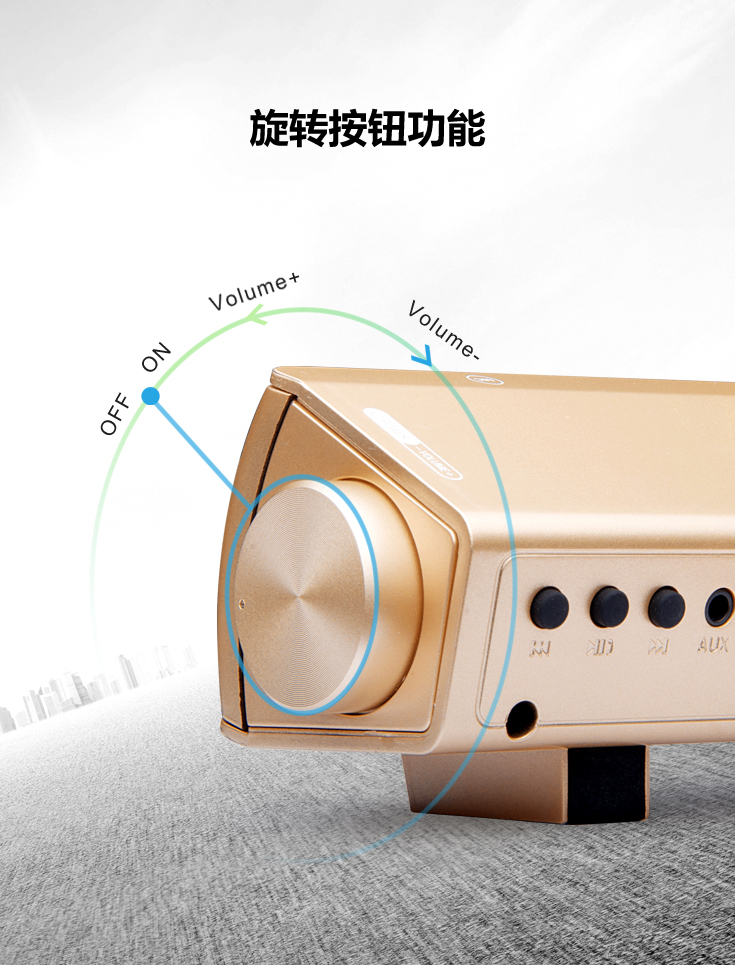 Samtronic High Quality Soundbar LP-08 Wireless Subwoofer Speaker for iPad/ iPhone/ Other Mobile Phone