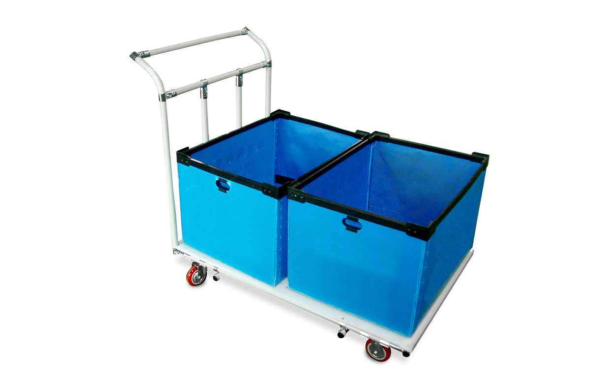 Aluminium Profile Industrial Tote Cart Multilayer Hand Push Trolley