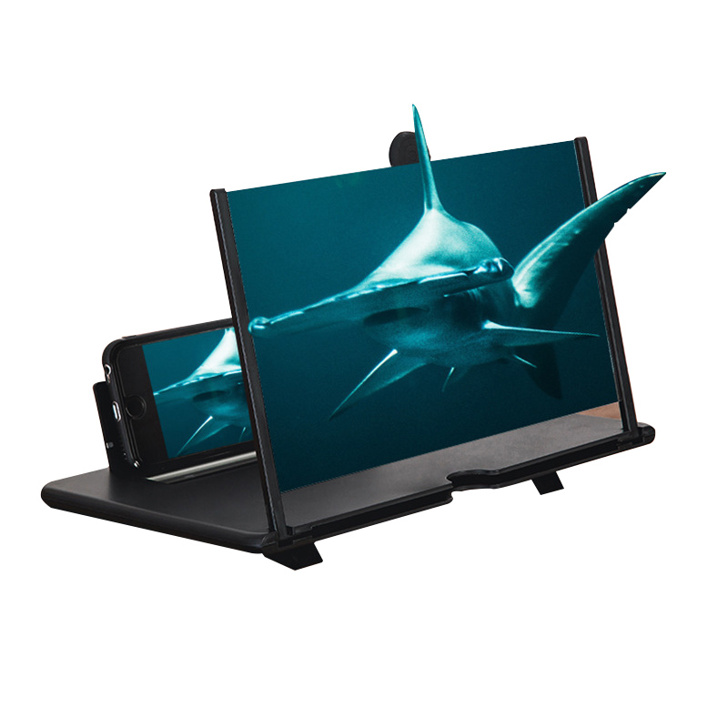 New hot selling 10 12 Inch 3d mobile phone screen amplifier film stretch portable brackets for 3d HD zoom watch