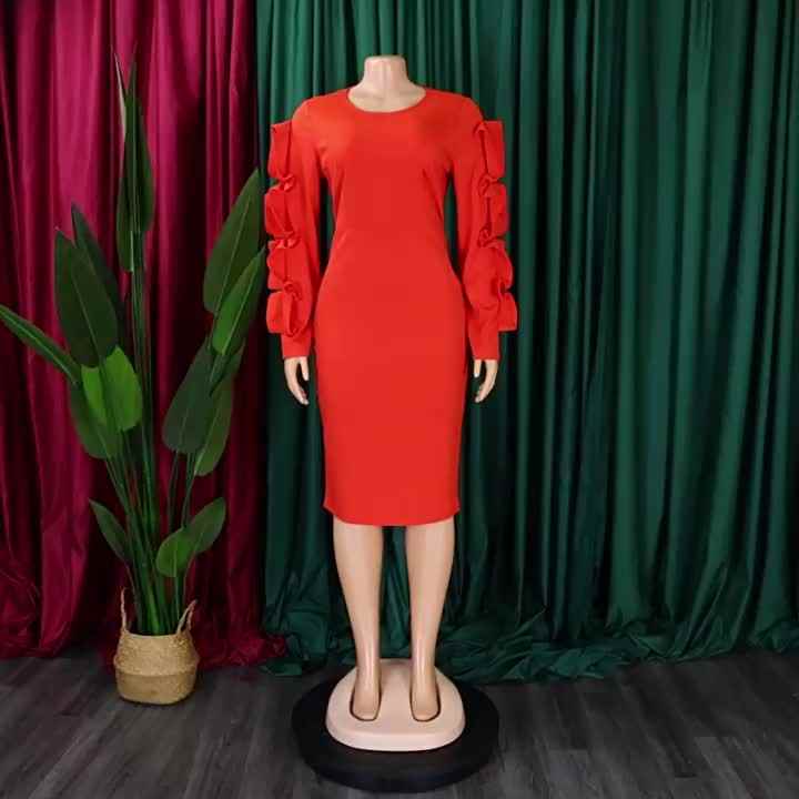 Elegant African Formal Dresses for Women - Classy Office Gowns & Modest  Church Wear - Long Sleeve Graduation and Office Attire