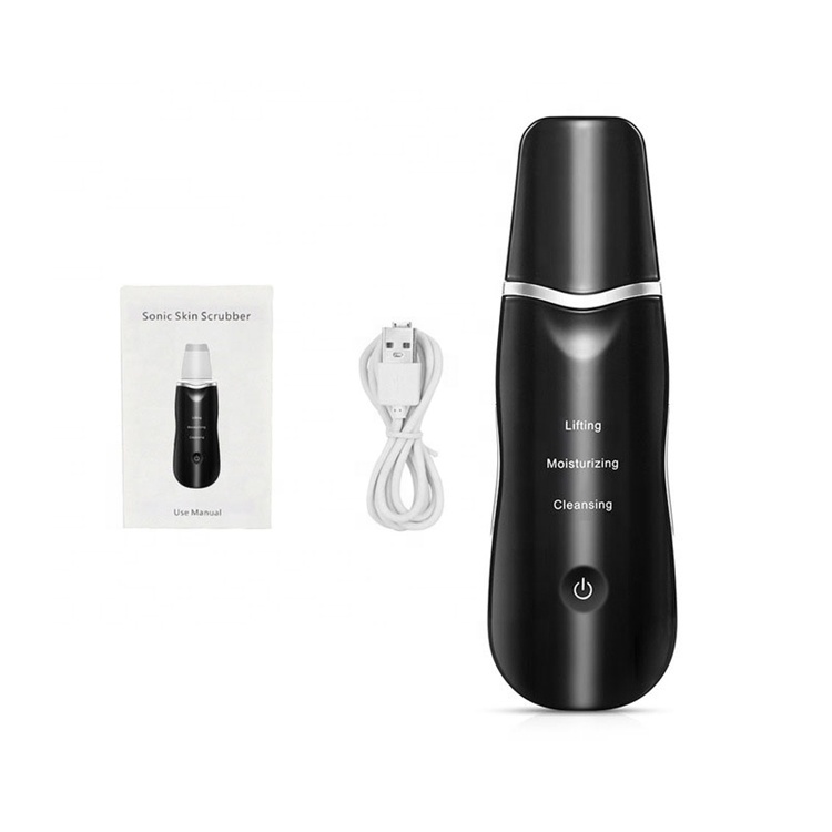 Ультразвуковой очиститель лица, аппарат для очистки пор, ультразвуковой скребок для пилинга кожи лица