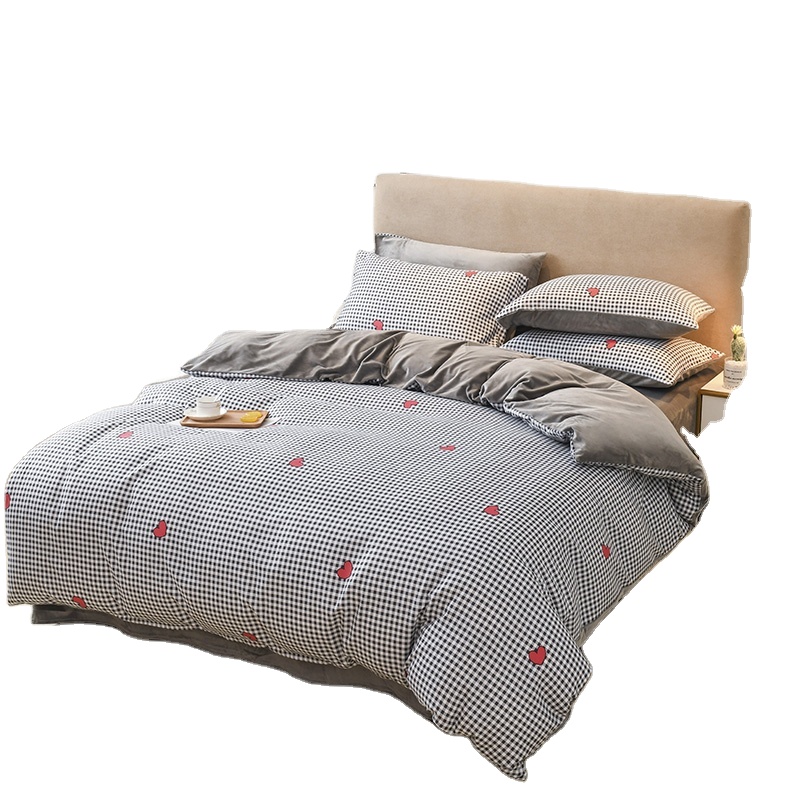 Лидер продаж, Комплект постельного белья из 6 предметов черно-белого цвета с маленьким квадратным дизайном