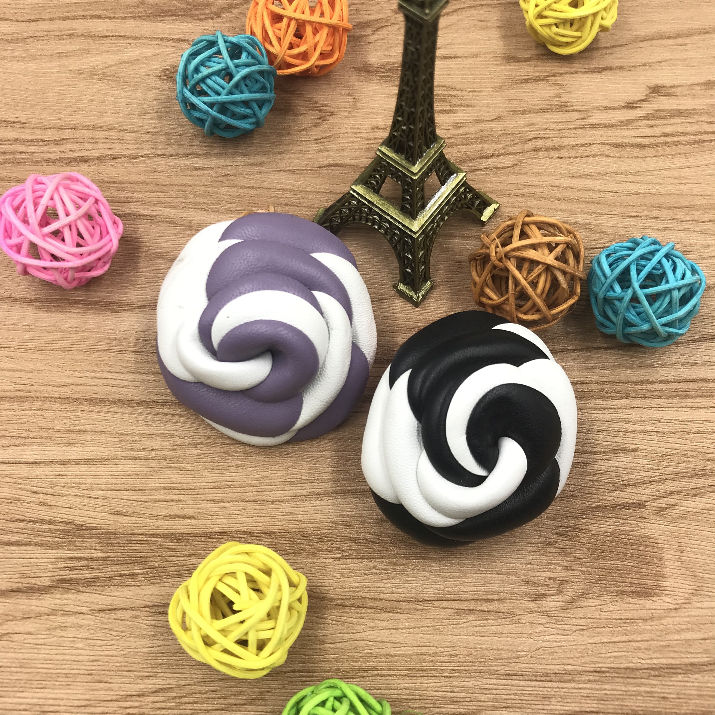 Прямые продажи с фабрики, новые индивидуальные двухцветные кожаные аксессуары для обуви и цветов, ювелирные аксессуары ручной работы «сделай сам» на заказ